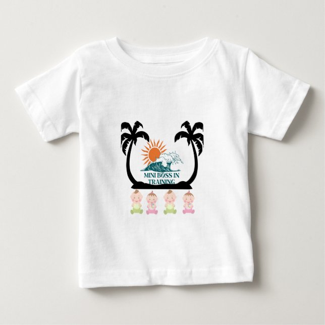 Mini Boss in Training – Baby Tee#babytshirt T-Shirt (Front)