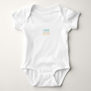 MINI BOSS one-piece Baby Bodysuit