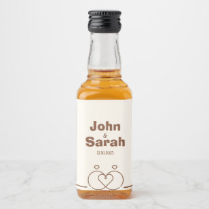 Mini Bottle Label – Elegant & Delicate Design