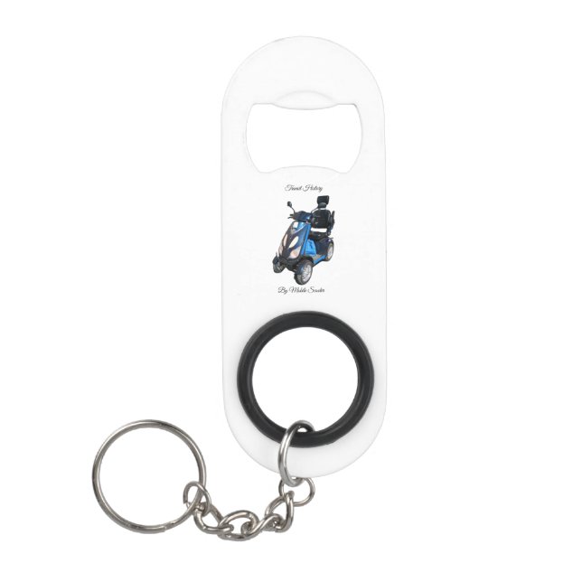 Mini Bottle Opener With Keychain (Front)