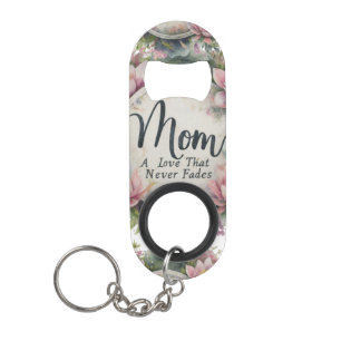 Mini Bottle Opener with Keychain - "Mum: love
