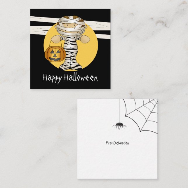 MINI Budget Halloween Mummy Card (Front/Back)
