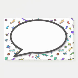 Mini Bugs and Mini Beasts Speech bubble Post-it Notes