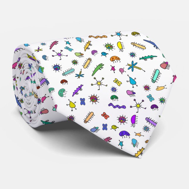 Mini Bugs and Mini Beasts tie (Rolled)