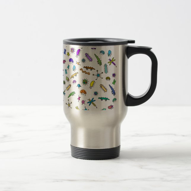Mini Bugs and Mini Beasts Travel Mug (Right)