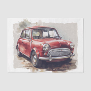 Mini Car Decoupage Tissue Paper