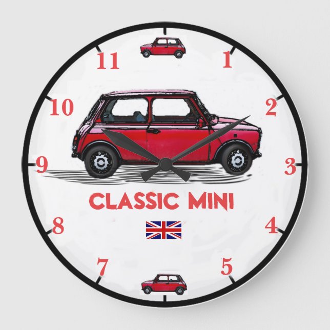 Mini Car Wall Clock (Front)