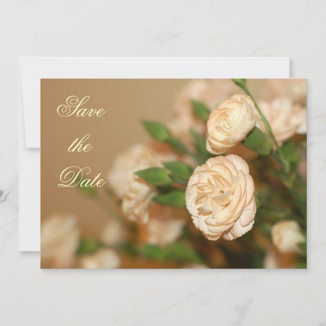 Mini Carnation Save the Date/Invitation Date (Front)