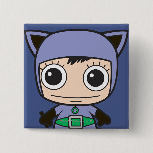 Mini Cat Woman 15 Cm Square Badge