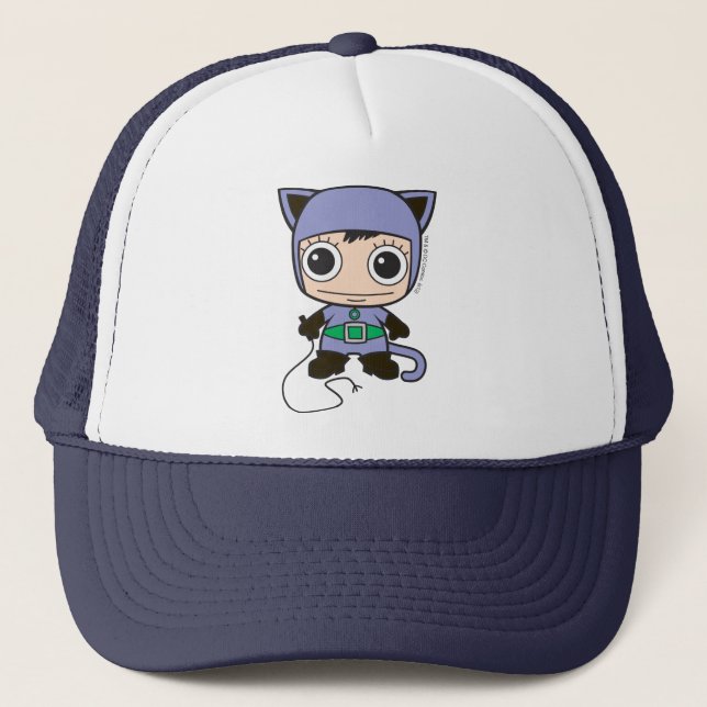 Mini Cat Woman Trucker Hat (Front)