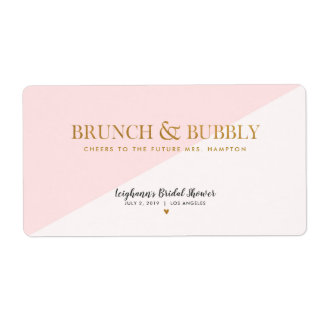 Mini Champagne Label Brunch & Bubbly Bridal Shower