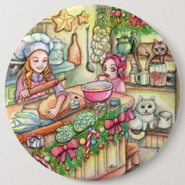 Mini Chef in the Kitchen 6 Cm Round Badge (Front)
