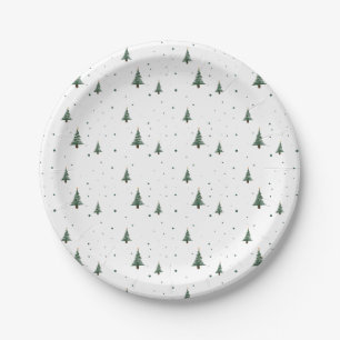 Mini Christmas Tree Paper Plates