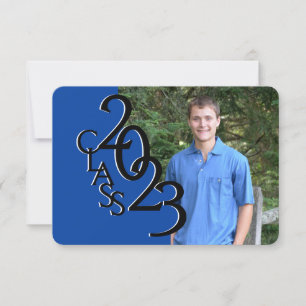 Mini Class of 2023 Blue Photo Invitation