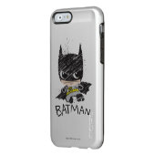 Mini Classic Batman Sketch Incipio iPhone Case (Left)