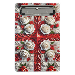 Mini clipboard with English Roses Design