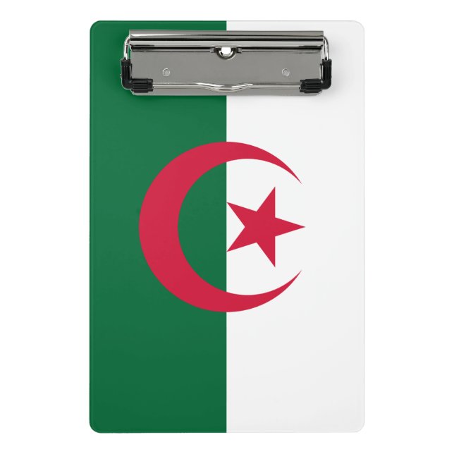 Mini clipboard with flag of Algeria (Front)