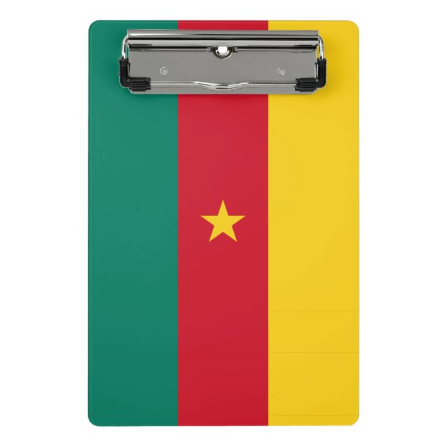 Mini clipboard with flag of Cameroon (Front)