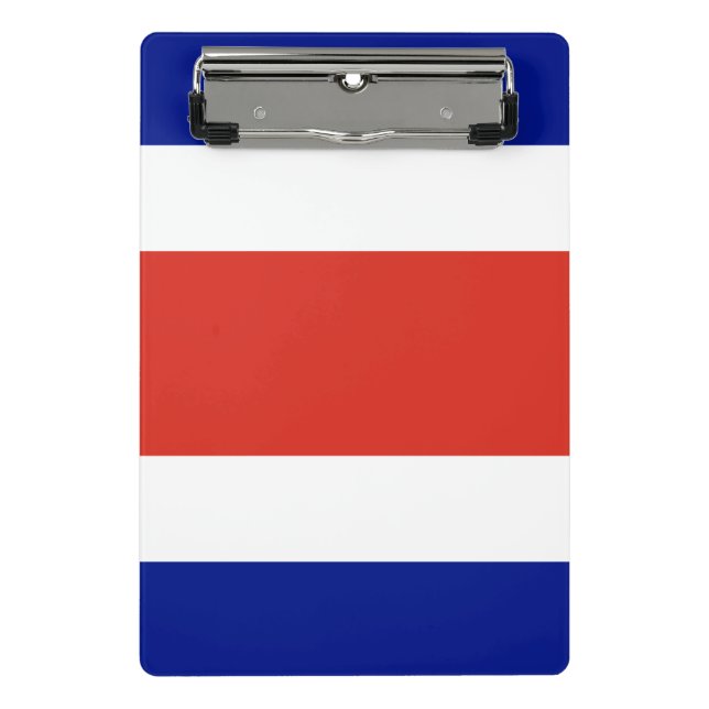 Mini clipboard with flag of Costa Rica (Front)
