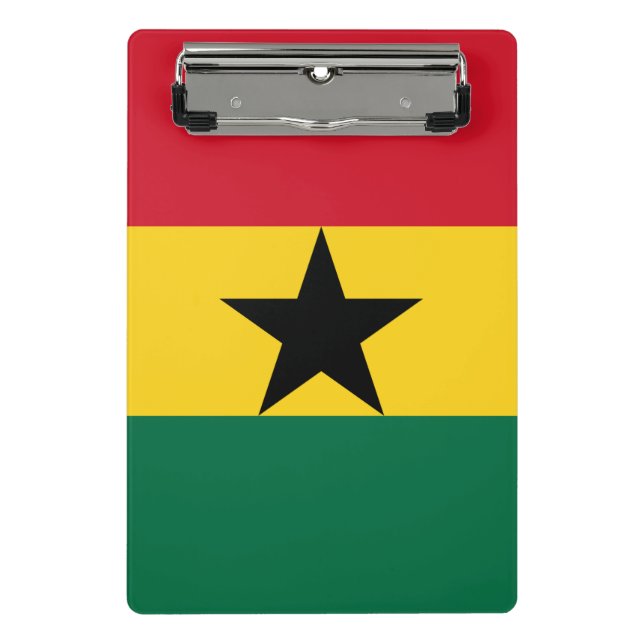 Mini clipboard with flag of Ghana (Front)