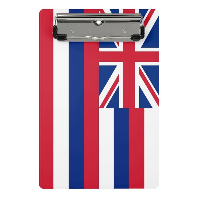 Mini clipboard with flag of Hawaii, USA (Front)