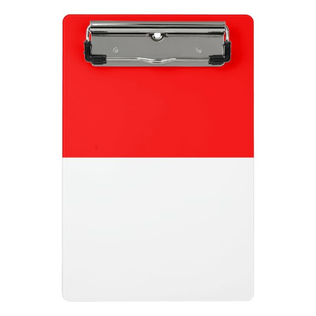 Mini clipboard with flag of Indonesia (Front)