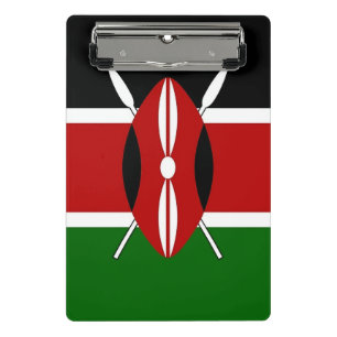 Mini clipboard with flag of Kenya