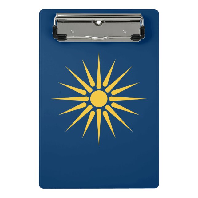 Mini clipboard with flag of Macedonia, Greece (Front)