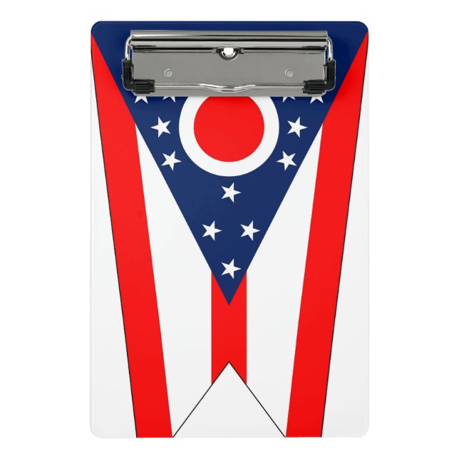 Mini clipboard with flag of Ohio, USA (Front)