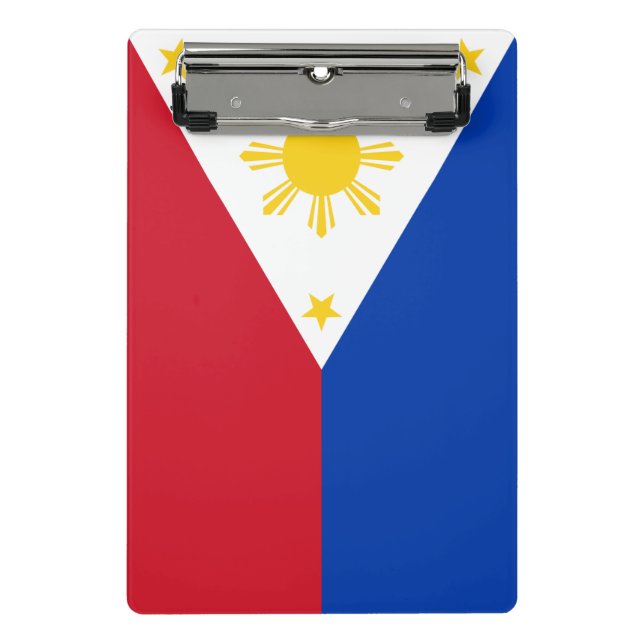 Mini clipboard with flag of Philippines (Front)