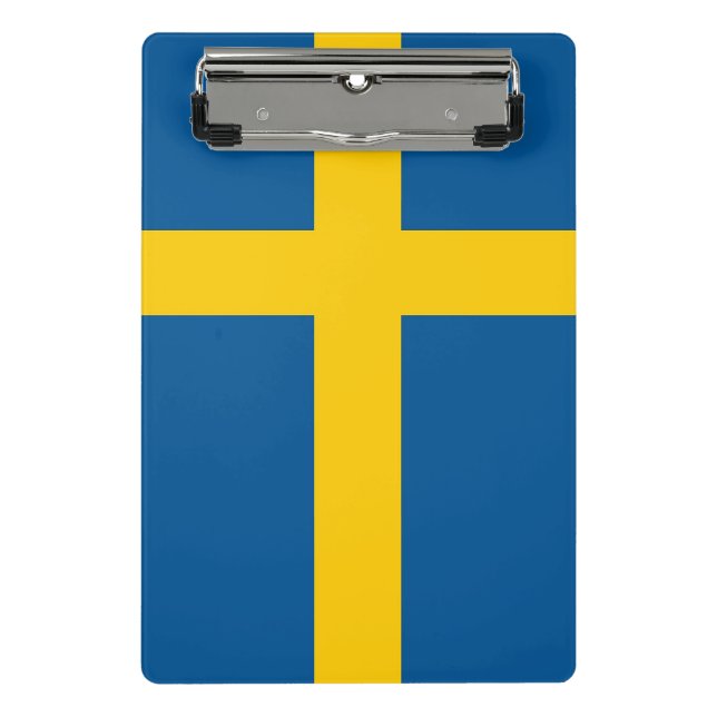 Mini clipboard with flag of Sweden (Front)