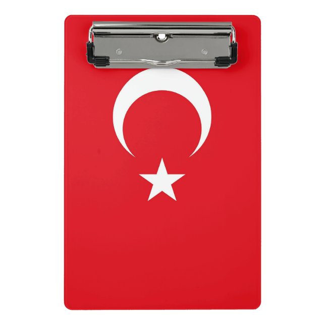 Mini clipboard with flag of Turkey (Front)