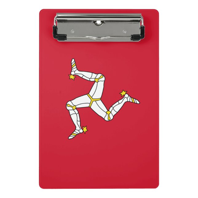 Mini clipboard with Isle of Man flag, UK (Front)