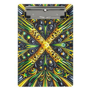 Mini clipboard with Jamaican Colours
