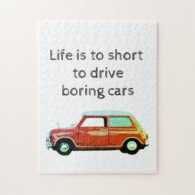 Mini cooper rot Puzzle (Vertical)