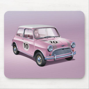 Mini Cooper S1 pink Mouse Pad