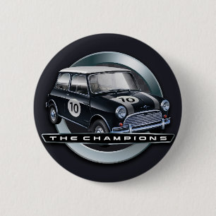 Mini Cooper S black 6 Cm Round Badge
