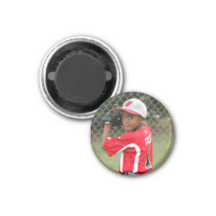Mini custom photo magnet - sports team support!