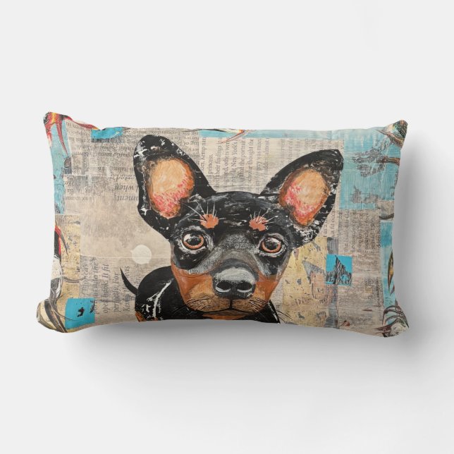 Mini Dachshund Dog pillow (Front)