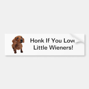 Mini Dachshund "Little Weiners" Bumper Sticker