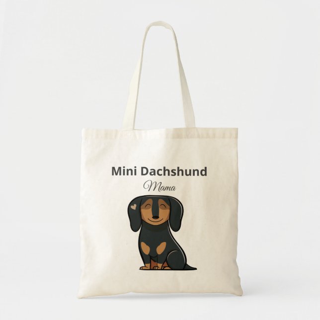 Mini Dachshund Mama Tote Bag Gift (Front)