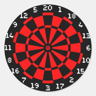 Mini DartBoard Classic Round Sticker