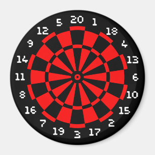 Mini Dartboard Magnet