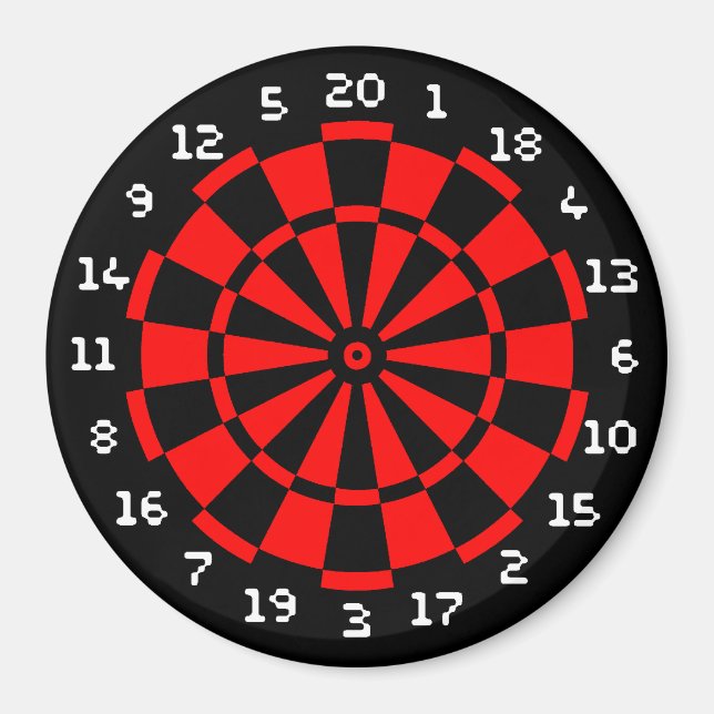 Mini Dartboard Magnet (Front)