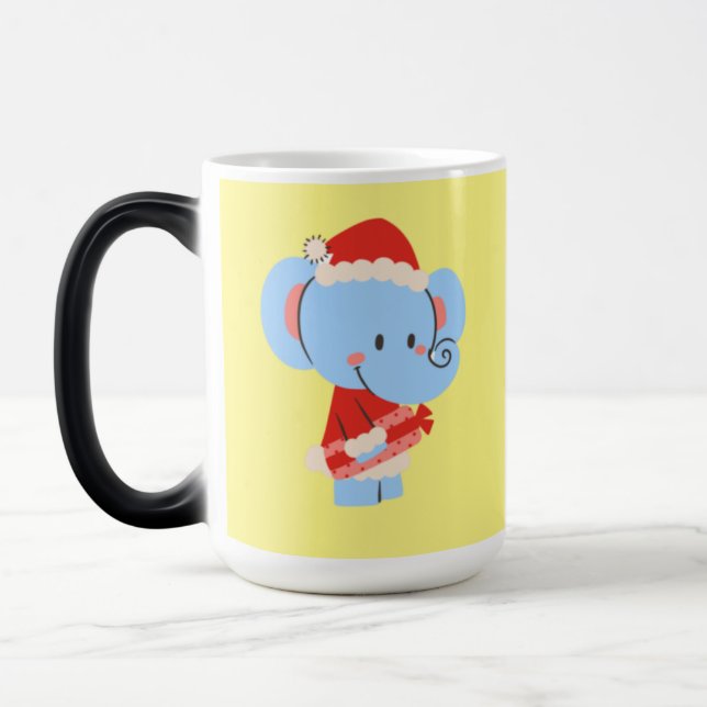 Mini Elephant Toys on Mugs - Perfect Collectable G (Left)