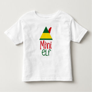 MINI Elf Baby Kids Christmas Holiday Family Fun Toddler T-Shirt