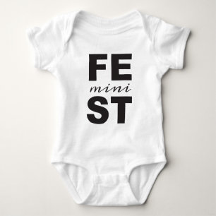 mini feminist baby bodysuit