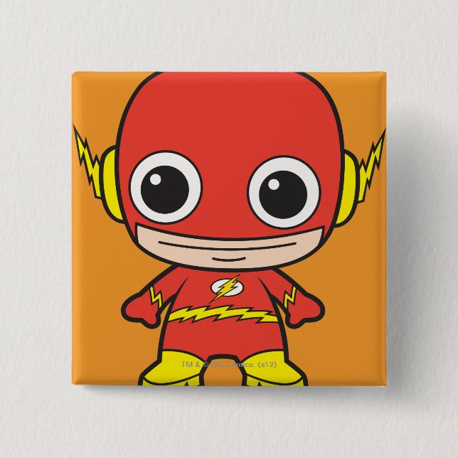 Mini Flash 15 Cm Square Badge (Front)