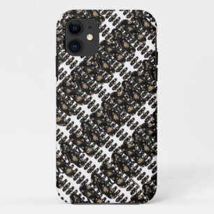 Mini Flip Flop Sandals Pattern (black) iPhone 11 Case