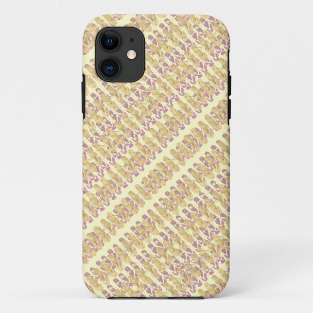 Mini Flip Flops Design (pink/yellow) Case-Mate iPhone Case (Back)